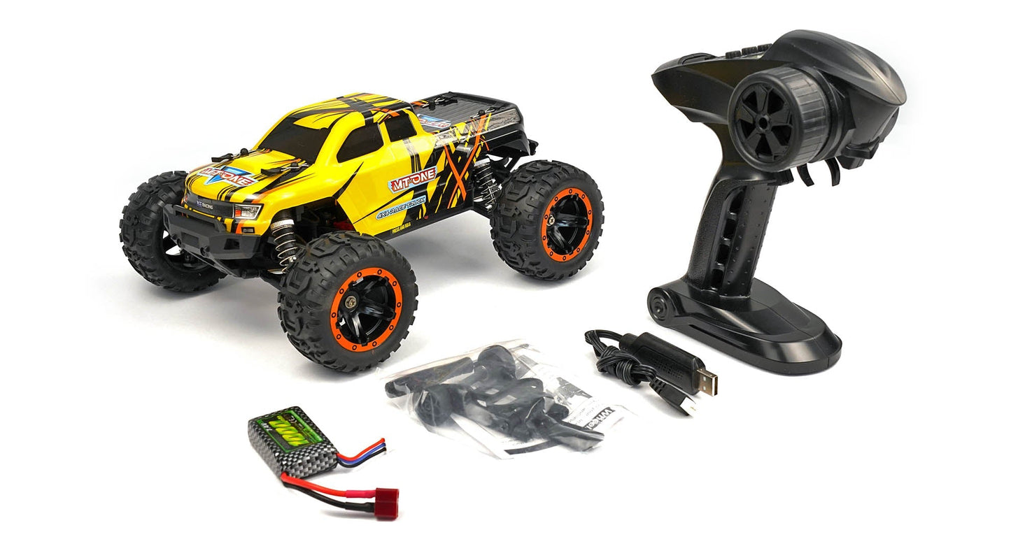 Camion Monstre Brushless RCG Racing MT-One 1/16 - Jaune