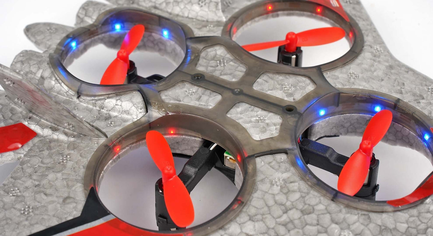 Avion de chasse à quatre axes RCG Racing ZY-905 - Argent