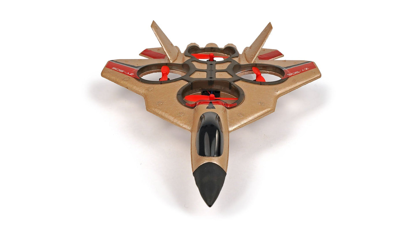 Avion de chasse à quatre axes RCG Racing ZY-905 - Or