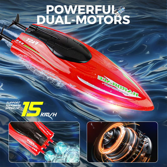 Bateau RC Mini Stunt de 8 pouces avec fonction de rotation à 360°