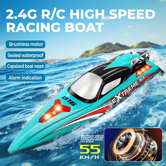 Bateau RC sans balai de grande taille de 18 pouces avec batterie de 2500mAh (56 km/h)