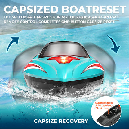 Bateau RC sans balai de grande taille de 18 pouces avec batterie de 2500mAh (56 km/h)