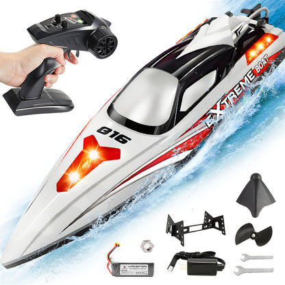 Bateau RC sans balai de grande taille de 18 pouces avec batterie de 2500mAh (56 km/h)