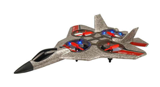 Avion de chasse à quatre axes RCG Racing ZY-905 - Argent