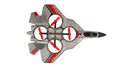 Avion de chasse à quatre axes RCG Racing ZY-905 - Argent