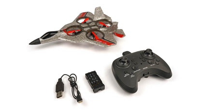 Avion de chasse à quatre axes RCG Racing ZY-905 - Argent