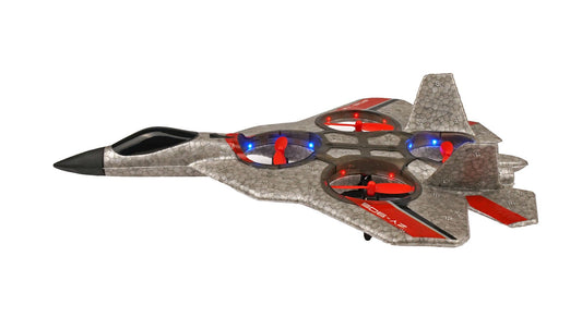 Avion de chasse à quatre axes RCG Racing ZY-905 - Argent