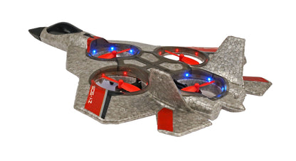 Avion de chasse à quatre axes RCG Racing ZY-905 - Argent