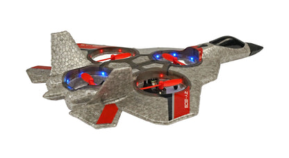 Avion de chasse à quatre axes RCG Racing ZY-905 - Argent