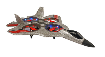 Avion de chasse à quatre axes RCG Racing ZY-905 - Argent