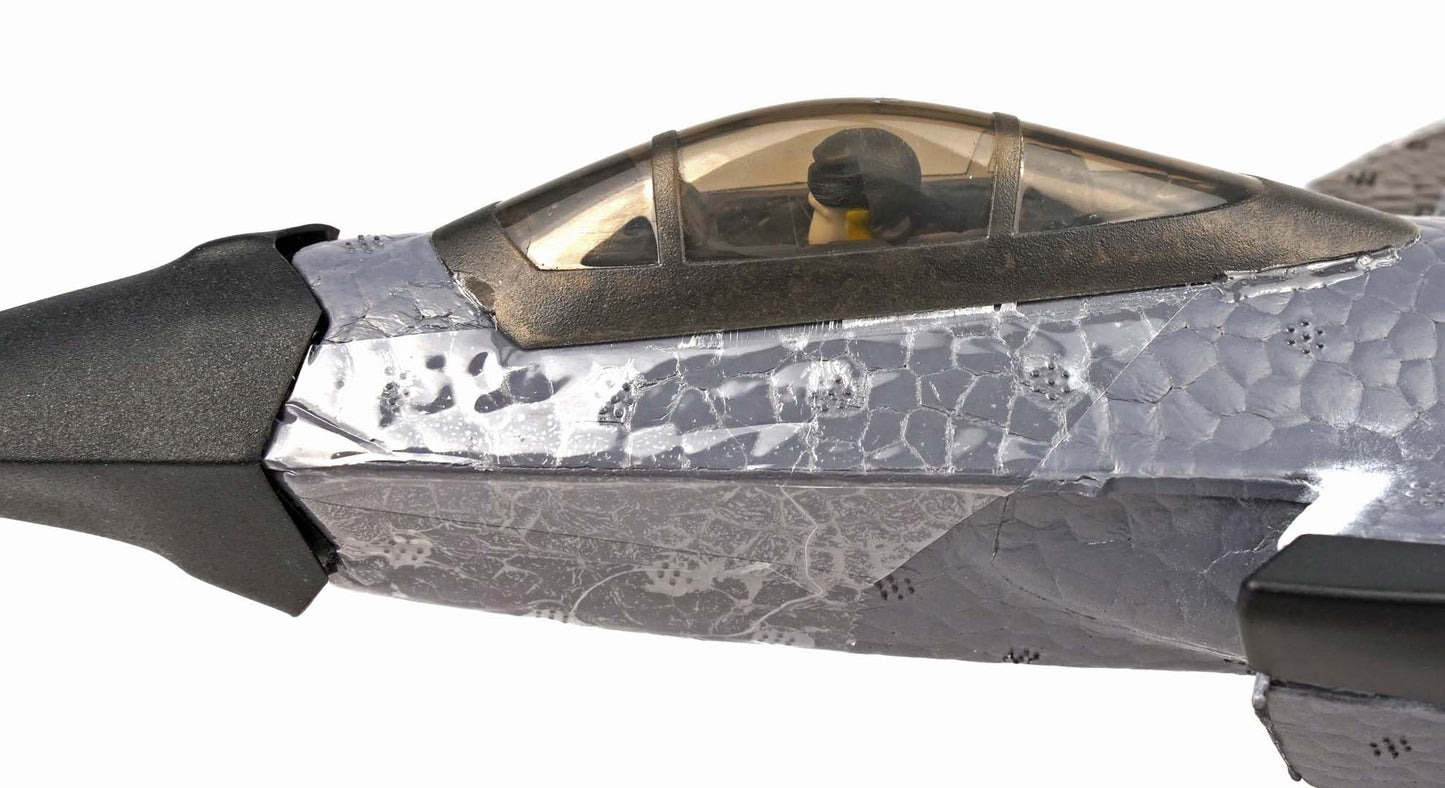 Avion de chasse RCG Racing ZY-J20 - Gris camouflage