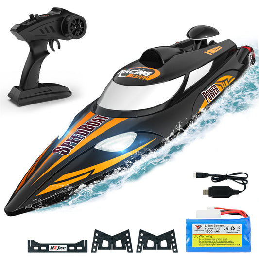 Bateau télécommandé auto-redressant Bezgar de 18 pouces - Grande taille pour tous les âges