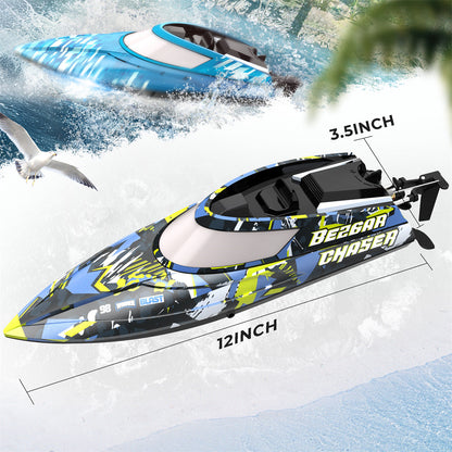 2 Paquets de Bateaux RC avec une Valise Portable pour les Piscines et les Lacs