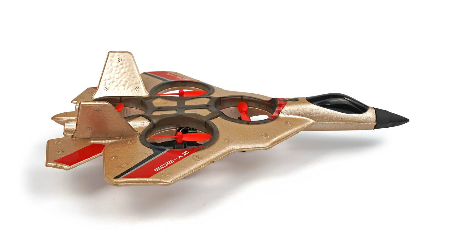 Avion de chasse à quatre axes RCG Racing ZY-905 - Or