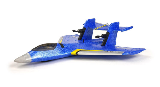 Avion de combat aquatique terrestre aérien RCG Racing ZY-525 - Bleu